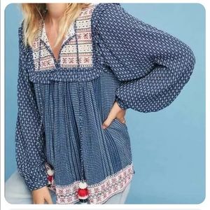 Hemant & Nandita Embroidered Serafina Top